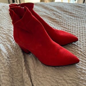 Cute pair of red booties